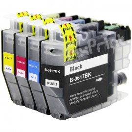 Cartridge Xantri Bro LC3617 LC3617M LC 3617 Magenta, Tinta Printer Bro MFC J2230DW J2730DW J3530 J3930DW Chip