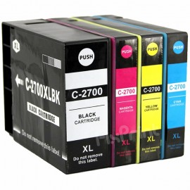 Cartridge Tinta Xantri Can PGI2700 XL PGI 2700XL PGI2700XL Black, Refill Printer MAXIFY iB4070 iB4170 MB5070 MB5170 MB5370 MB5470 Chip