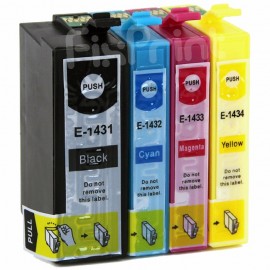 Cartridge Tinta Xantri EP 143 T143 T 143 Yellow, Tinta Printer EP Work Force WF7511 WF7521 WF3011 WF3521 WF7011 ME900WD 940FWD 960FWD 