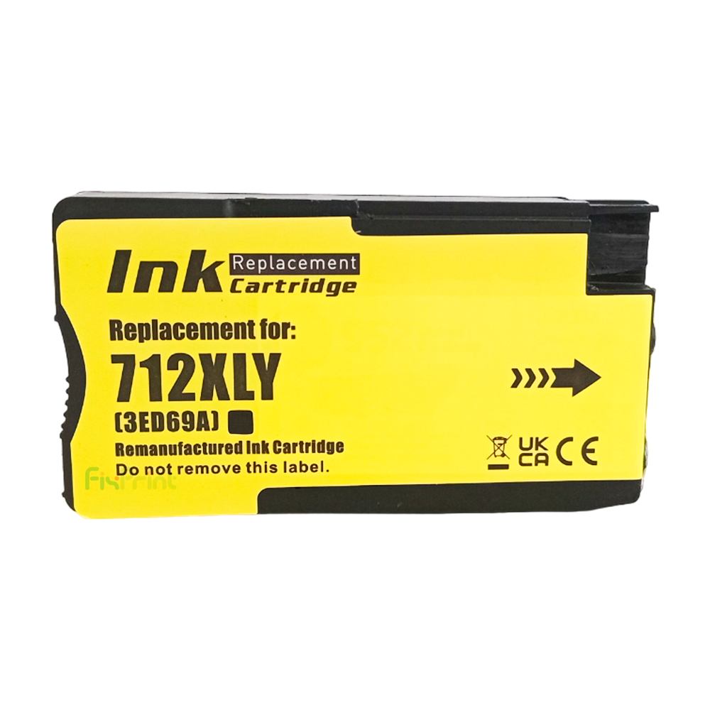 Cartridge Xantri HPC 712XL Yellow, Refill 712 XL Printer HPC DesignJet T650 T630 T250 T230 T210 Chip