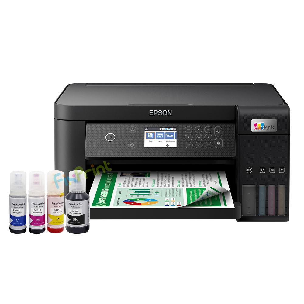 BUNDLING Printer Epson EcoTank L6260 A4 Wi-Fi Duplex All-in-One Print, Scan, Copy, Duplex, Wi-Fi Direct Borderless With Compatible Ink