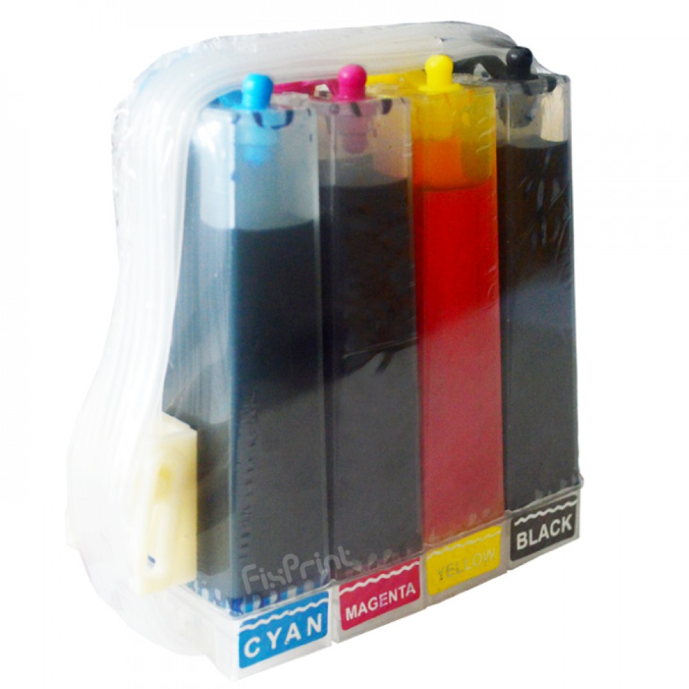 Tabung+Tinta Printer Printer 4 Warna 60ml, InkTank Set 4 Color