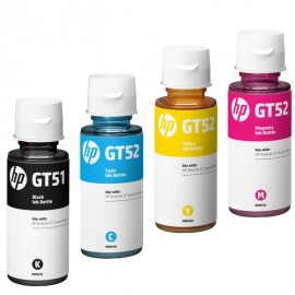 Tinta Refill HP Original GT52 Cyan M0H54A 70ml, Tinta Refill Printer HP DeskJet GT5810 GT 5820 All in One InkTank 115 310 315 319 350 415 419 410 SmartTank 450 510 550 610