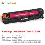 Cartridge Toner Compatible HPC CC533A 304A Universal CE413A 305A CF383A 312A CRG-318 Magenta, Refill Color Printer Laserjet CM2320 CM2320nf CP2025dn CM2320fxi CP2020 CP2025n CM2320n CP2025 Pro 300 Color M351a MFP M375nw M451dn 400 Color M451dw M451nw