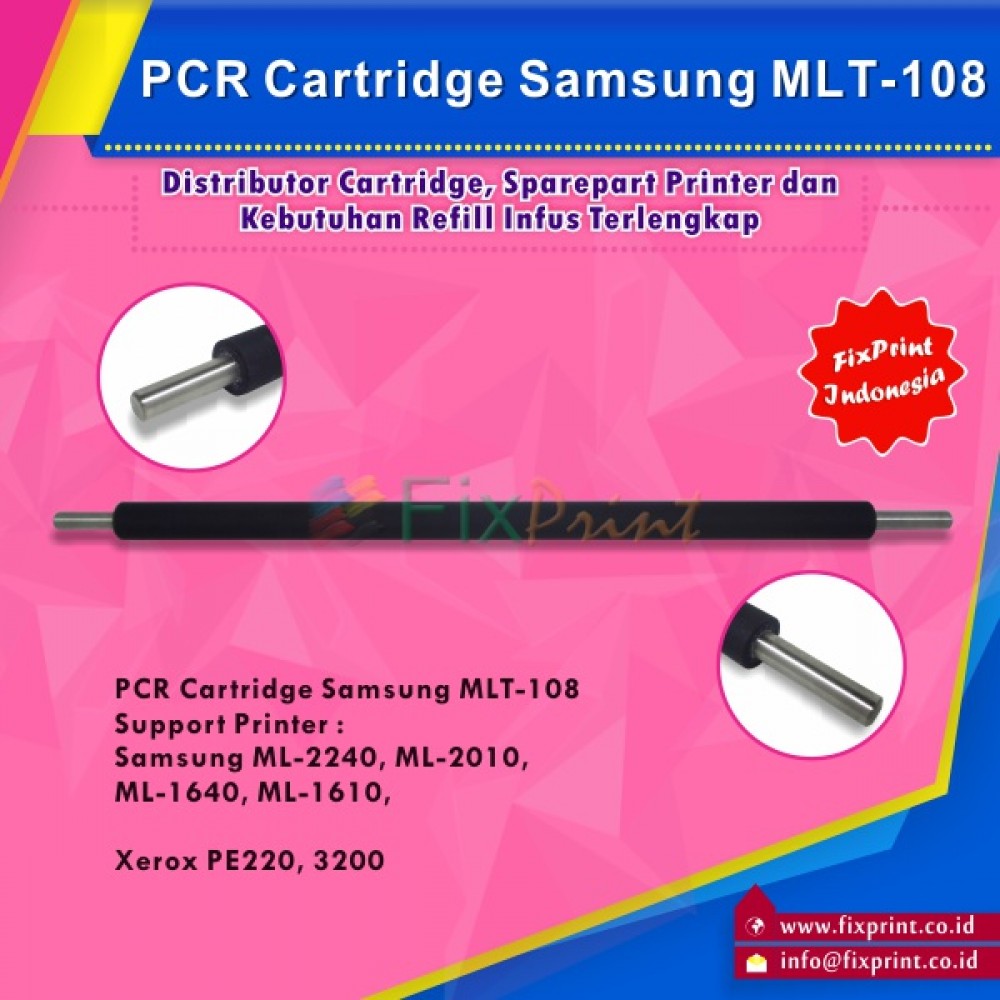 PCR Sam MLT-108 MLT-D108S, Printer Sam ML 2240 2010 1640 1610, Printer Xe PE220 3200